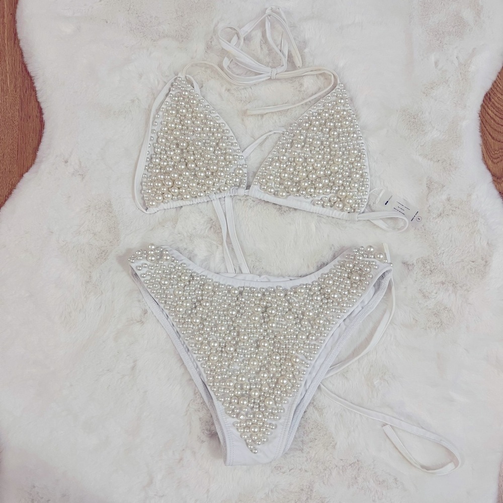 Fashion Nova White Luxe Bikini